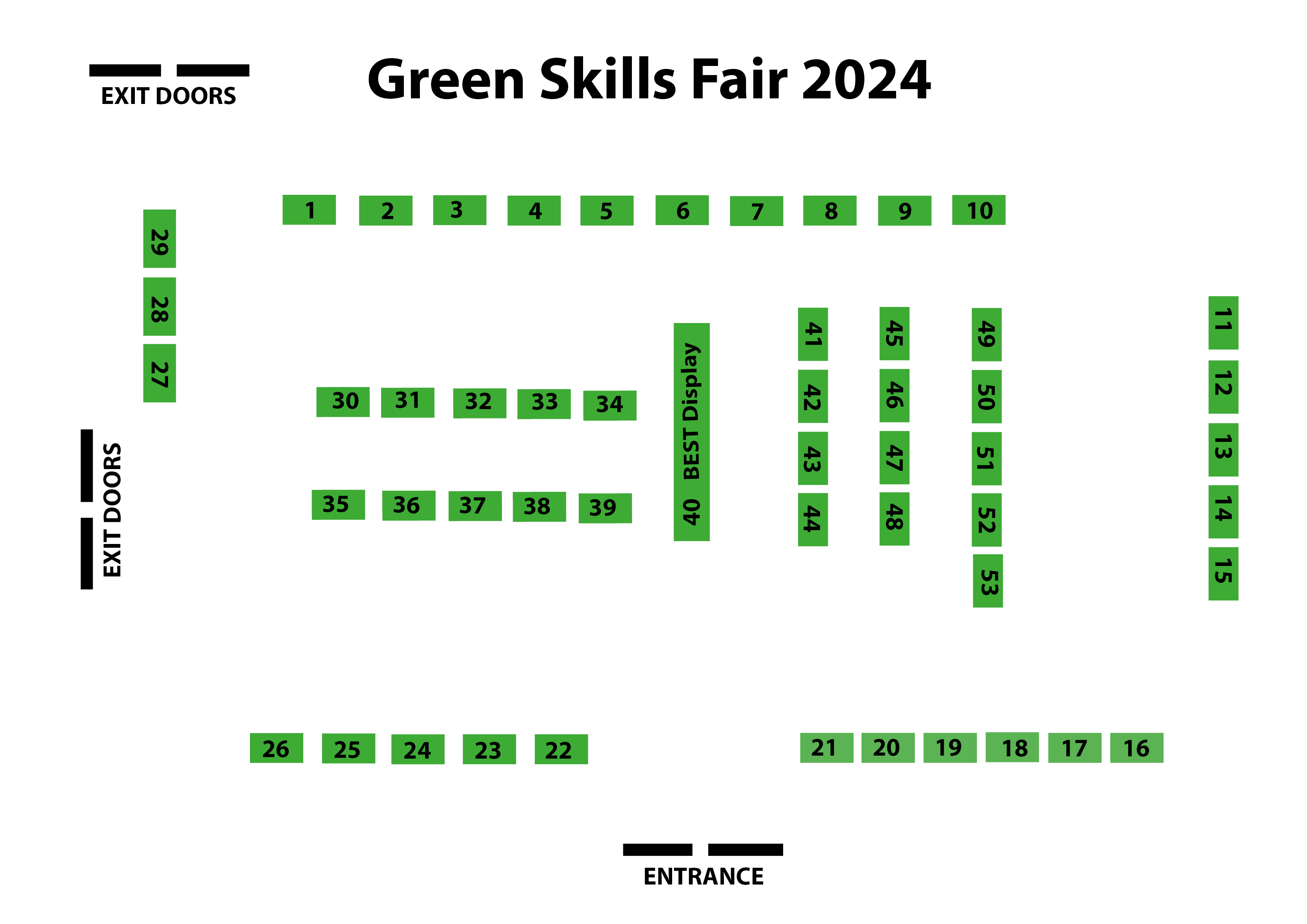 Green Skills Fair - Floor Plan